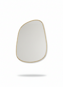 Asymmetrical Wall Mirror - Handmade Brass Frame Mirror