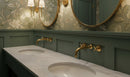Unlacquered Brass Bathroom Faucet With Rough in Valve