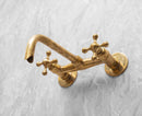 Unlacquered Brass Bathroom Faucet - Wall Mounted Faucet