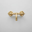 Unlacquered Brass Bathroom Faucet - Wall Mounted Faucet by Palmeraies