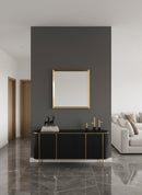 Gold Square Mirror - Unlacquered Brass Mirror