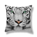Brave tiger pattern print cushion covers nine pack living room decor by Decorbites