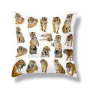 Brave tiger pattern print cushion covers nine pack living room decor by Decorbites