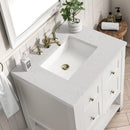 James Martin Breckenridge 30" Single Bathroom Vanity, Bright White
