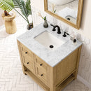James Martin Breckenridge 30" Single Bathroom Vanity, Light Natural Oak