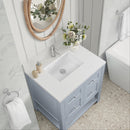 James Martin Breckenridge 30" Single Bathroom Vanity, Serenity Blue