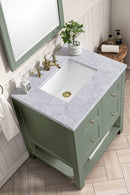 James Martin Breckenridge 30" Single Bathroom Vanity, Smokey Celadon