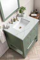 James Martin Breckenridge 30" Single Bathroom Vanity, Smokey Celadon