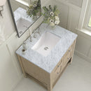 James Martin Breckenridge 30" Single Bathroom Vanity, Whitewashed Oak