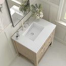 James Martin Breckenridge 30" Single Bathroom Vanity, Whitewashed Oak