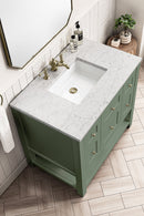 James Martin Breckenridge 36" Single Bathroom Vanity, Smokey Celadon