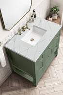 James Martin Breckenridge 36" Single Bathroom Vanity, Smokey Celadon