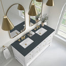 James Martin Breckenridge 60" Double Bathroom Vanity, Bright White
