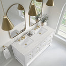 James Martin Breckenridge 60" Double Bathroom Vanity, Bright White