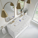 James Martin Breckenridge 60" Double Bathroom Vanity, Bright White
