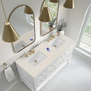 James Martin Breckenridge 60" Double Bathroom Vanity, Bright White