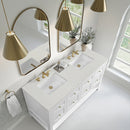 James Martin Breckenridge 60" Double Bathroom Vanity, Bright White