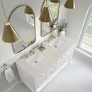 James Martin Breckenridge 60" Double Bathroom Vanity, Bright White