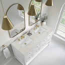 James Martin Breckenridge 60" Double Bathroom Vanity, Bright White