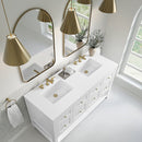 James Martin Breckenridge 60" Double Bathroom Vanity, Bright White