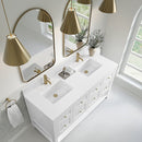 James Martin Breckenridge 60" Double Bathroom Vanity, Bright White