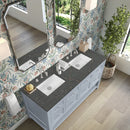 James Martin Breckenridge 60" Double Bathroom Vanity, Serenity Blue