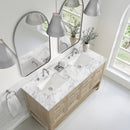 James Martin Breckenridge 60" Double Bathroom Vanity, Whitewashed Oak