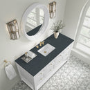 James Martin Breckenridge 60" Single Bathroom Vanity, Bright White