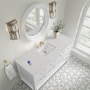 James Martin Breckenridge 60" Single Bathroom Vanity, Bright White