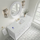 James Martin Breckenridge 60" Single Bathroom Vanity, Bright White