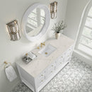 James Martin Breckenridge 60" Single Bathroom Vanity, Bright White