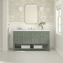James Martin Breckenridge 60" Single Bathroom Vanity, Smokey Celadon