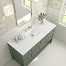 James Martin Breckenridge 60" Single Bathroom Vanity, Smokey Celadon