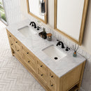 James Martin Breckenridge 72" Double Bathroom Vanity, Light Natural Oak