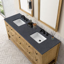 James Martin Breckenridge 72" Double Bathroom Vanity, Light Natural Oak
