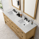 James Martin Breckenridge 72" Double Bathroom Vanity, Light Natural Oak