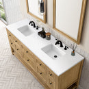 James Martin Breckenridge 72" Double Bathroom Vanity, Light Natural Oak
