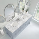James Martin Breckenridge 72" Double Bathroom Vanity, Serenity Blue