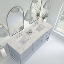 James Martin Breckenridge 72" Double Bathroom Vanity, Serenity Blue