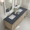 James Martin Breckenridge 72" Double Bathroom Vanity, Whitewashed Oak
