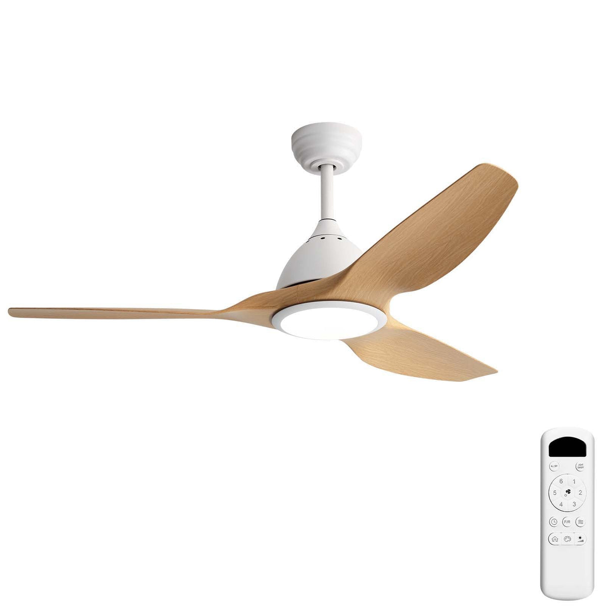 Bredoom Ceiling Fan With Remote Control And LED Light, photo 2 of 8
