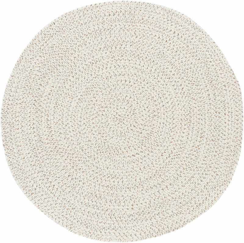 Beige Braided Faux Jute Rug