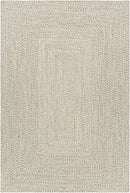Beige Braided Faux Jute Rug