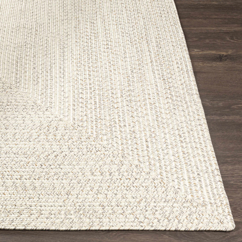 Beige Braided Faux Jute Rug