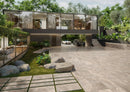 Frontier20 Travertine Cross Cut Silver Look Porcelain Pavers 12x12
