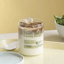 Brie cheese sandwich printed glass coffee mug kitchen cup with straw by Decorbites