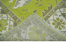 Bright Green and Ivory Hand knotted Oriental Oushak 9x12 wool Area Rug by The Rug Decor