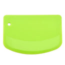 Bright green silicone spatula dough cutter kitchen baking tool by Decorbites