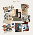 GobekUsa Bright Orange Bauhaus Retro Wall Art