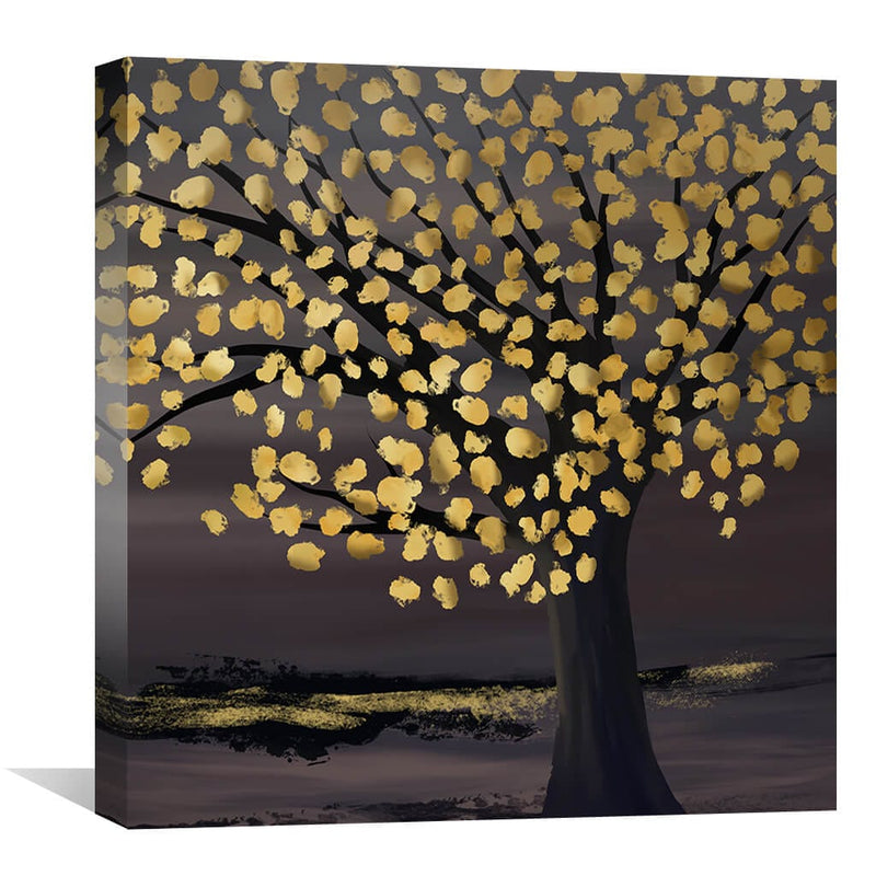 Brightened Leaves Canvas